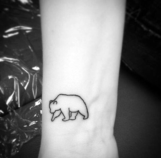 Bear  Trees Hand  Arm Piece