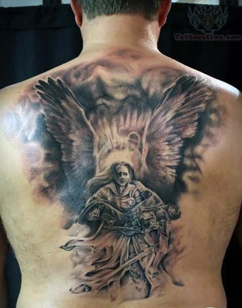 20 Angel Tattoos for Men of Faith 2023  The Trend Spotter