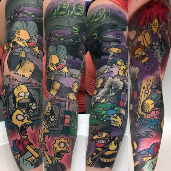 guys-designs-simpsons-tattoos-full-arm-sleeve