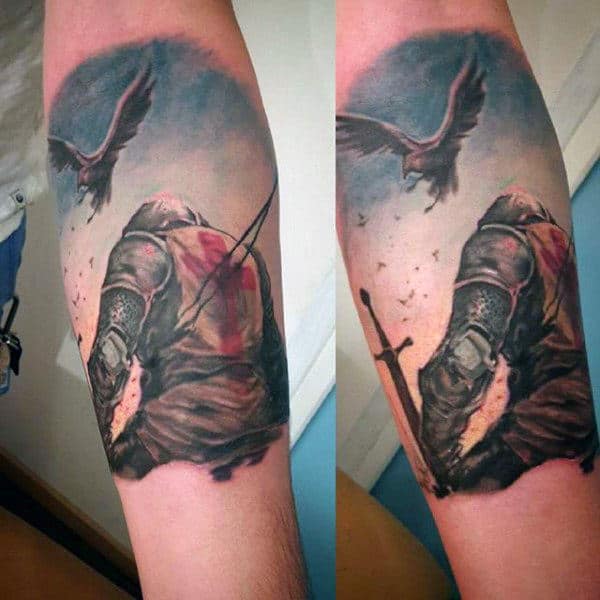 inner-forearm-male-old-english-tattoos-of-knights
