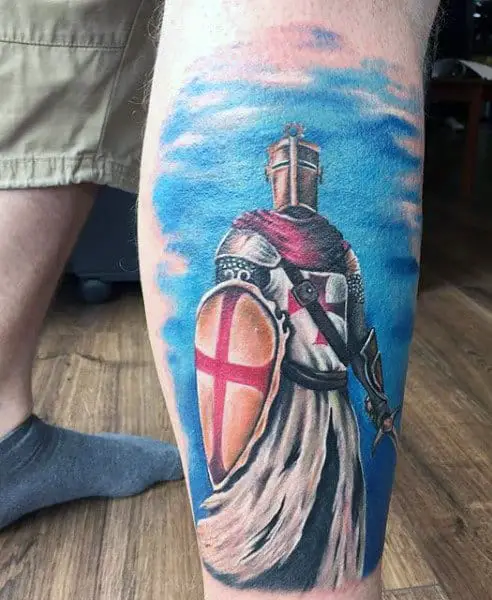 male-knight-in-battle-tattoo-in-color