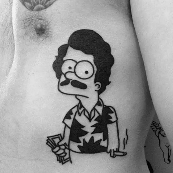 male-simpsons-themed-tattoo-inspiration-on-rib-cage