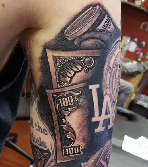 mens-get-money-tattoos-on-upper-arm