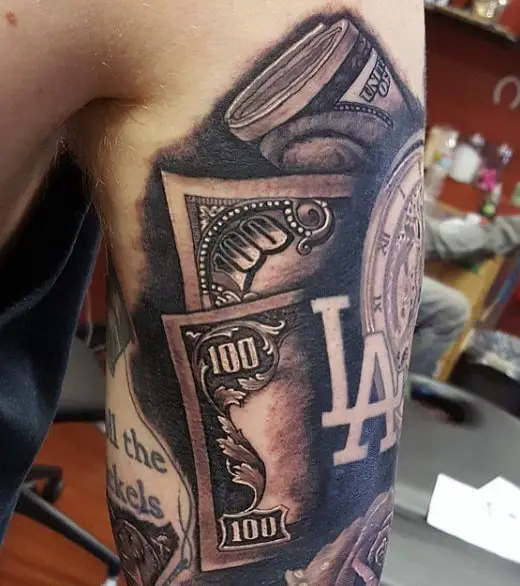 102 Finest Money Tattoo Ideas And Designs For Men  Psycho Tats