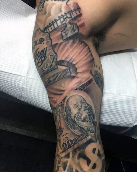 mens-money-sleeve-tattoos
