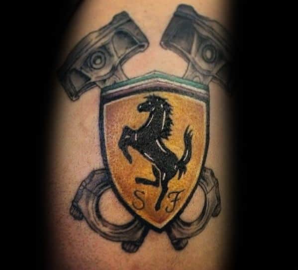 Top 30 Ferrari Tattoos For Men