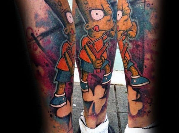 sweet-mens-simpsons-tattoo-ideas