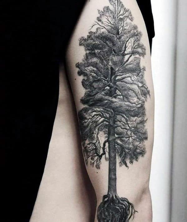 tall-tree-with-roots-mens-arm-tattoos