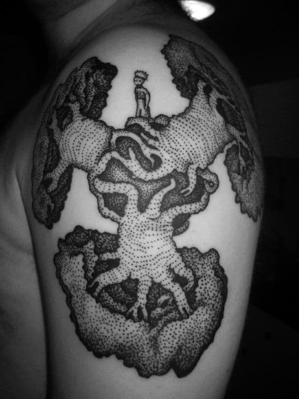three-tree-roots-mens-upper-arm-tattoo