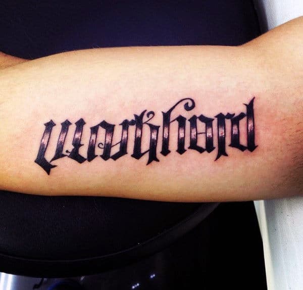 brothers forever ambigram tattoo