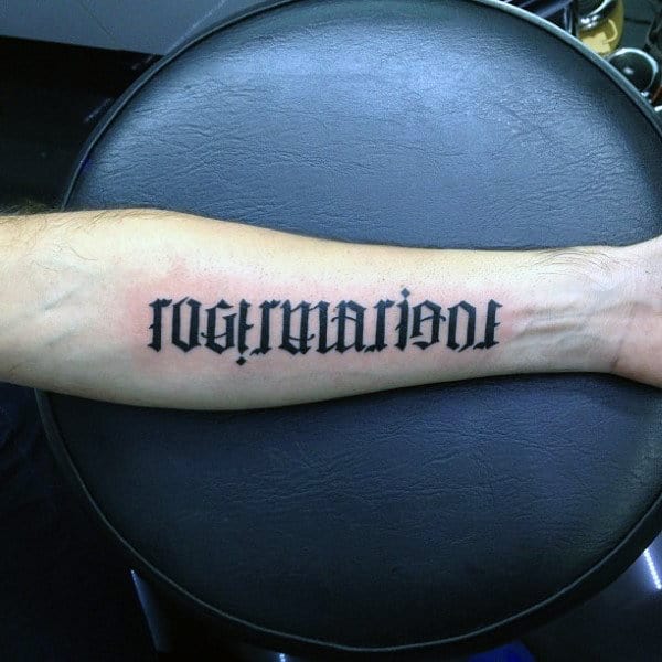 cool-forearm-wrist-ambigram-tattoos-for-males