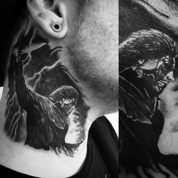 creative-michael-myers-tattoos-for-guys-on-neck