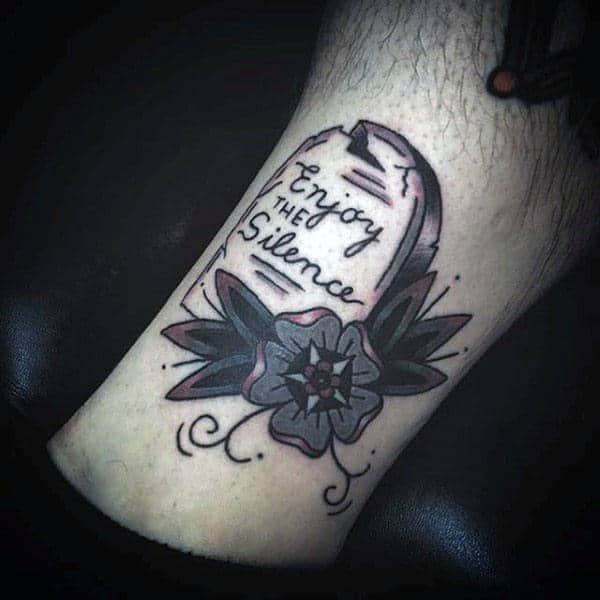 25 Wonderful Headstone Tattoos For Mortality Believers  Tattoo Twist