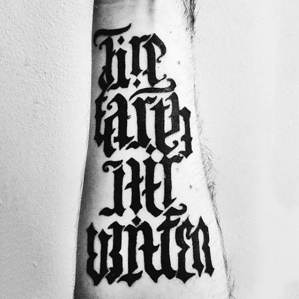 fire-earther-water-air-ambigram-mens-tattoos-on-wrist