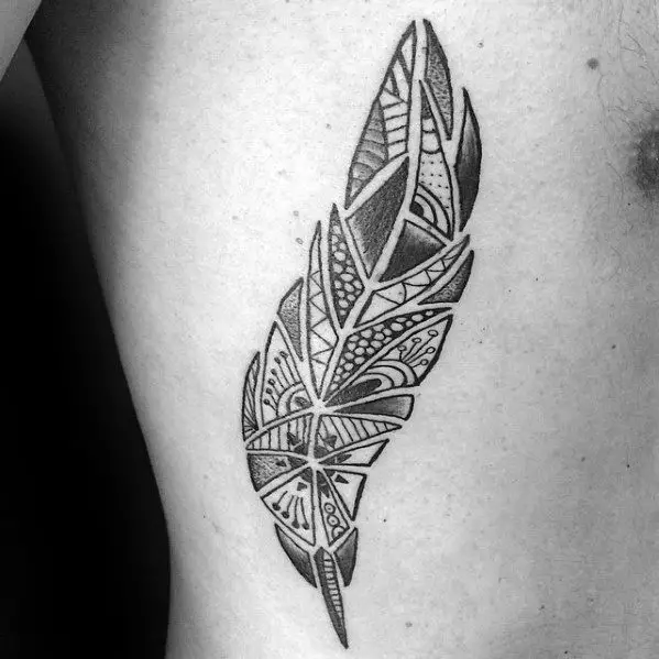 Learn 93 about abstract feather tattoo super hot  indaotaonec