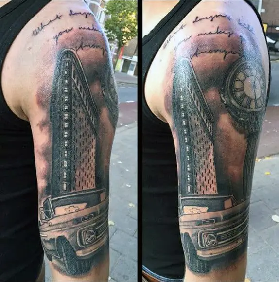 guys-vintage-truck-shaded-black-and-grey-ink-tattoo