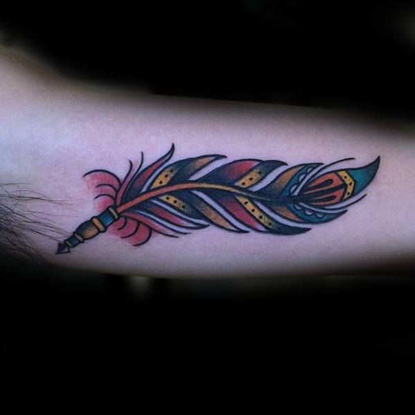 Quill pen and ink pot tattoo  Traditional Tattoos  Last Sparrow Tattoo