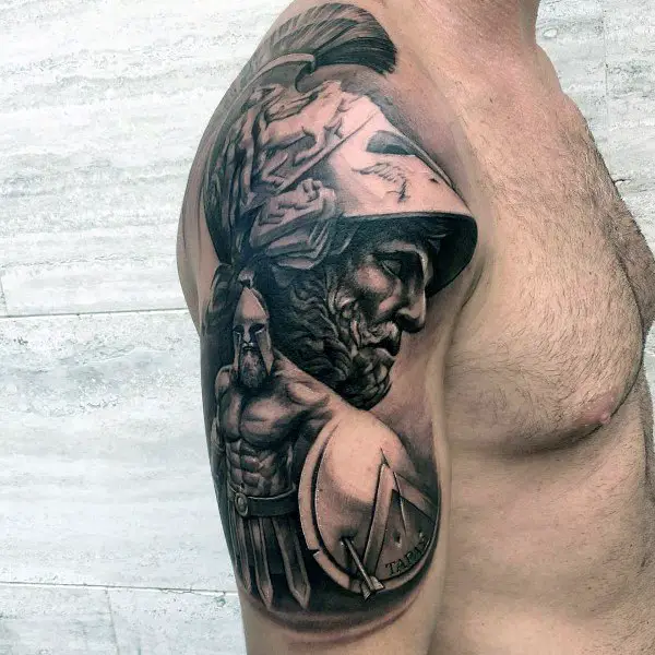 mens-greek-shield-arm-tattoo