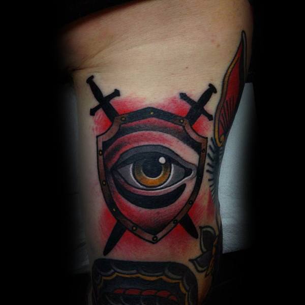 mens-old-school-traditional-eye-tattoo-on-arm
