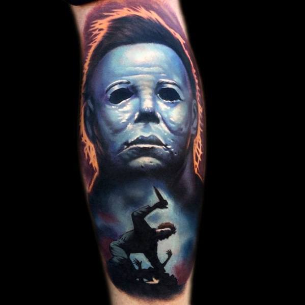 mens-tattoo-designs-michael-myers-themed