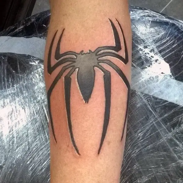 Exploration of small tattoos with by our opinion some unforgettable small Spiderman  tattoos