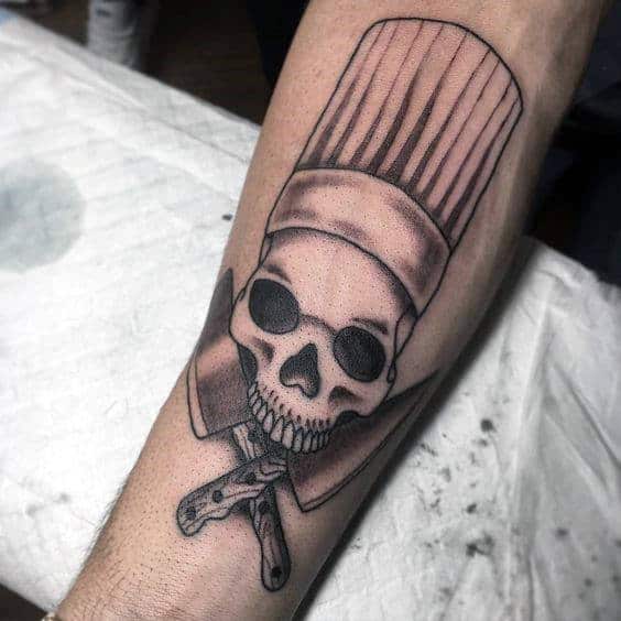 Vector skull knife old school tattoo design 9156057 Vector Art at Vecteezy