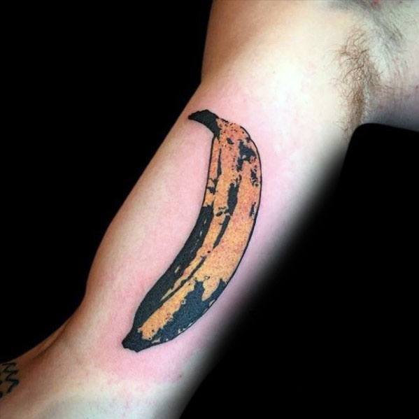 inner-arm-bicep-banana-mens-tattoo-designs