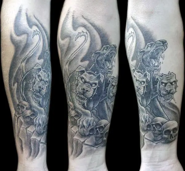 Top 30 Cerberus Tattoos For Men