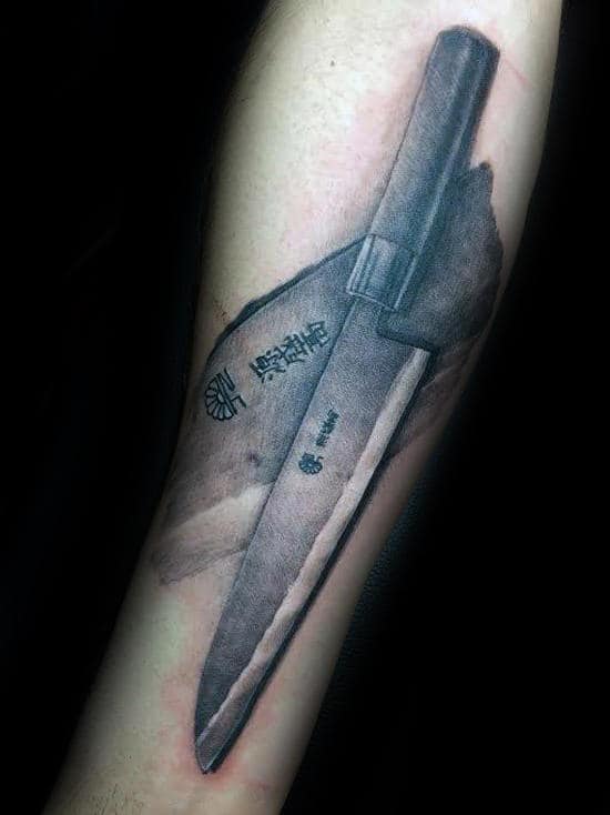 Tattoo uploaded by Duarte Fonseca  Crossed chefs knives  Tattoodo