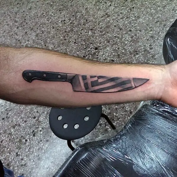 mens-realistic-flag-of-greece-chef-knife-tattoos