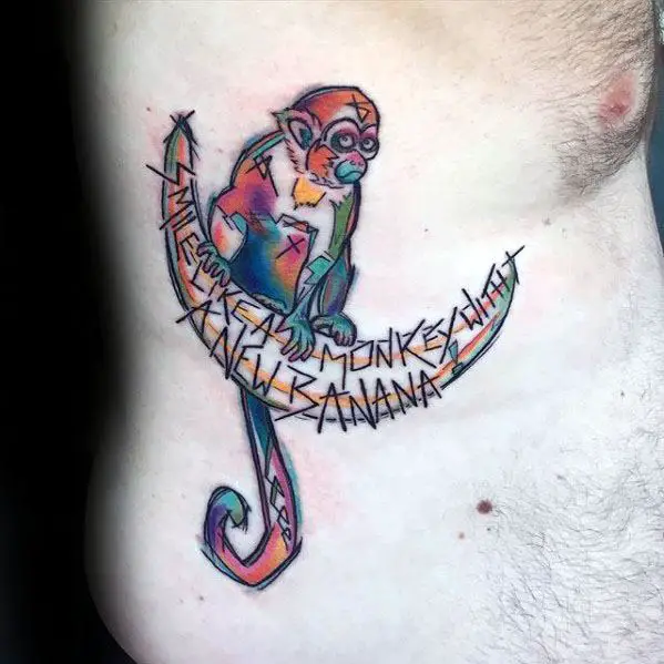 money-sitting-on-banana-male-tattoo-designs-on-rib-cage-side-of-body