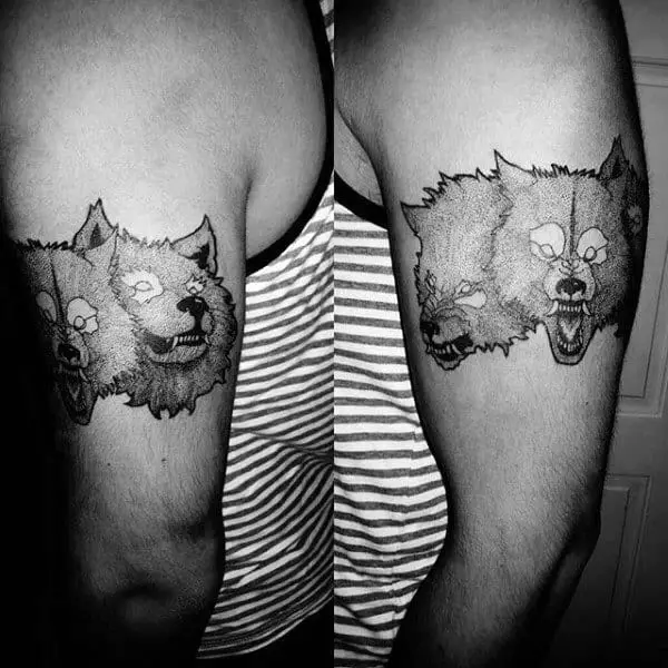 Threeheaded dog tattoo  Tattoogridnet