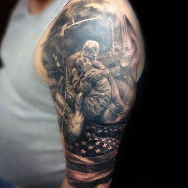 fallen marine tribute tattoo