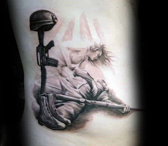 angel-with-fallen-soldier-mens-3d-rib-cage-side-tattoo