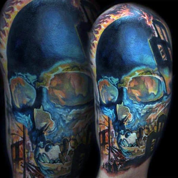 skull by ThomaskYnst TattooNOW