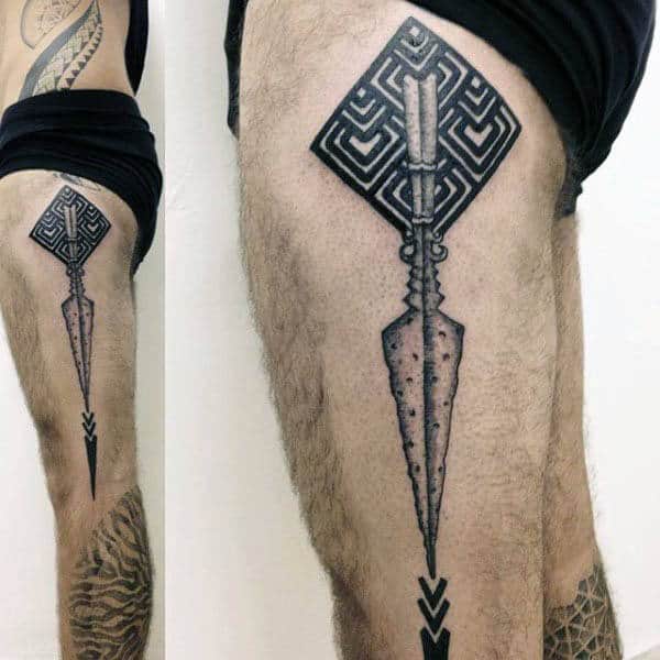 guys-spear-thigh-and-leg-tattoos