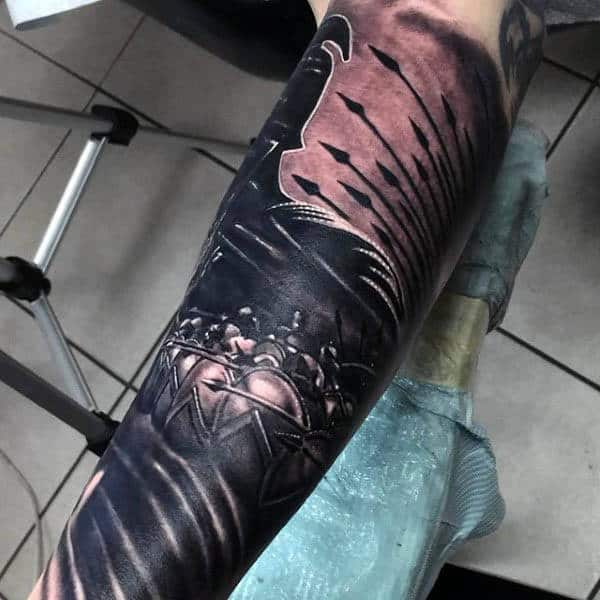 manly-spear-mens-sleeve-tattoo