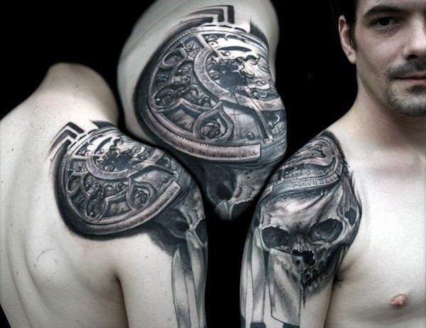manly-unique-skull-mens-shoulder-tattoos