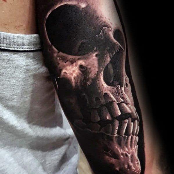 outer-arm-hyper-realitic-guys-unique-skull-3d-tattoos
