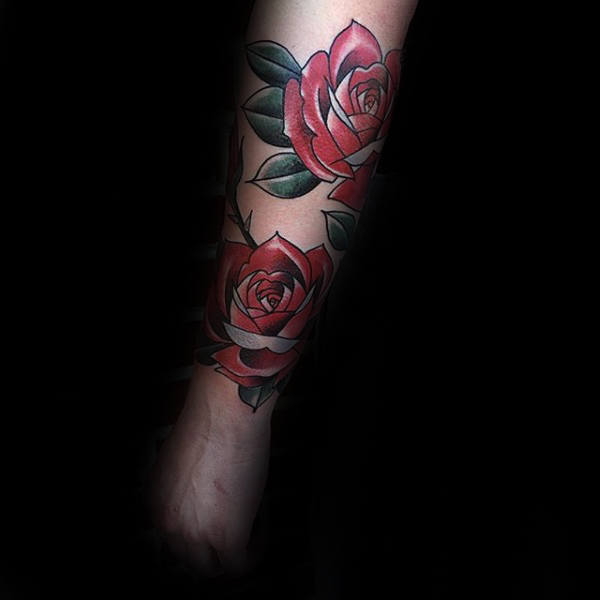 Roses Forearm Tattoo