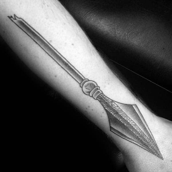 unique-spear-mens-forearm-tattoos