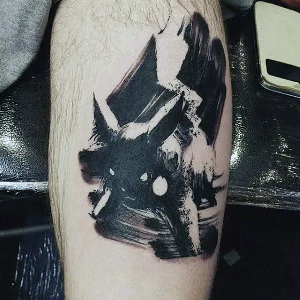 abtract-watercolor-male-video-game-tattoos-in-black-ink