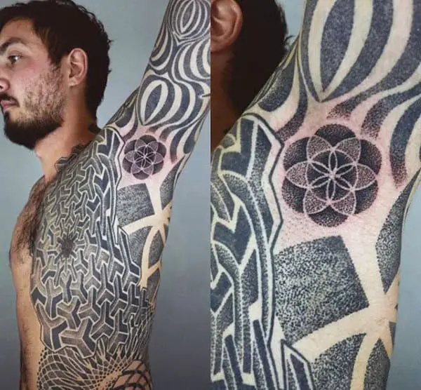 dotted-black-mandala-tattoo-male-armpits