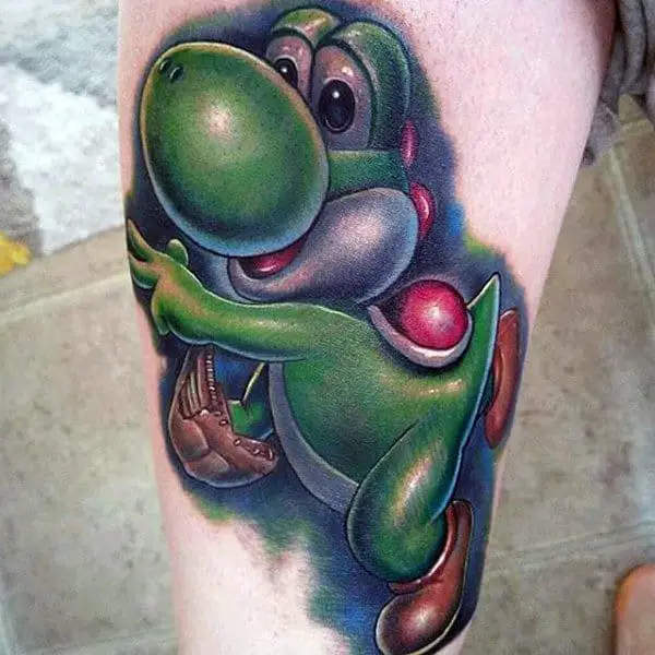 thigh-mens-yoshi-video-game-tattoo-designs