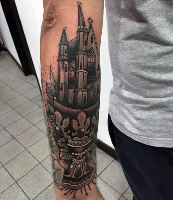 cathedral-male-tattoo-designs
