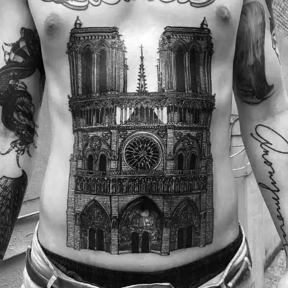 cathedral-mens-tattoo-ideas