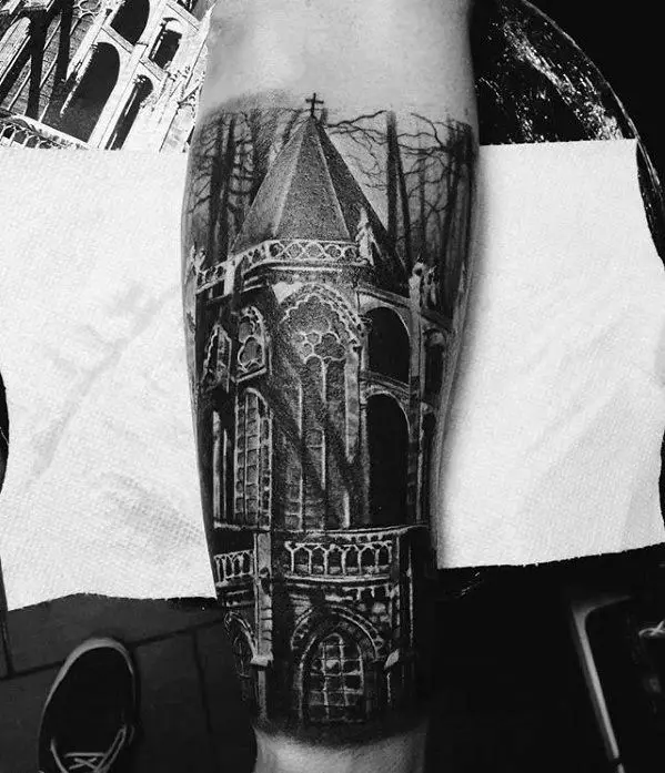 cathedral-tattoo-ideas-for-males