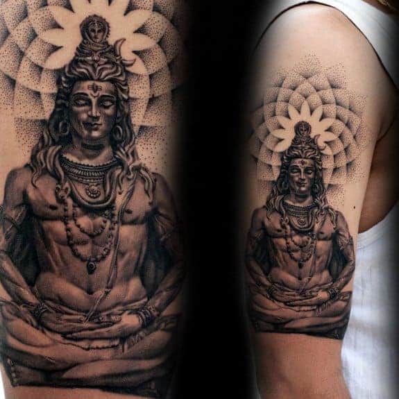 36 Creative And Elegant Shiva Tattoo Designs For Shoulder  Psycho Tats