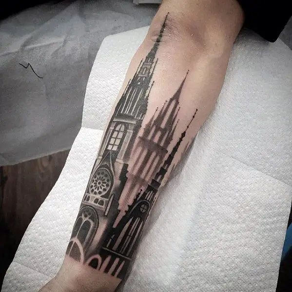 creative-cathedral-tattoos-for-men