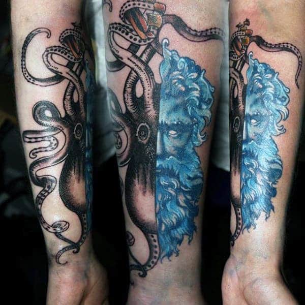 forearm-blue-octopus-tattoo-men